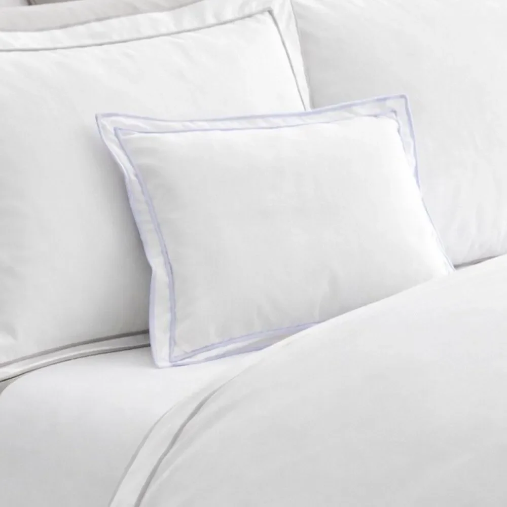 Lauren Ralph Lauren‎ Accent Pillow 12x16 Blue Cornflower Border Sateen NWT